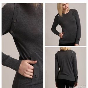 Geren Ford Studded Silk Trim Sweater. Size M